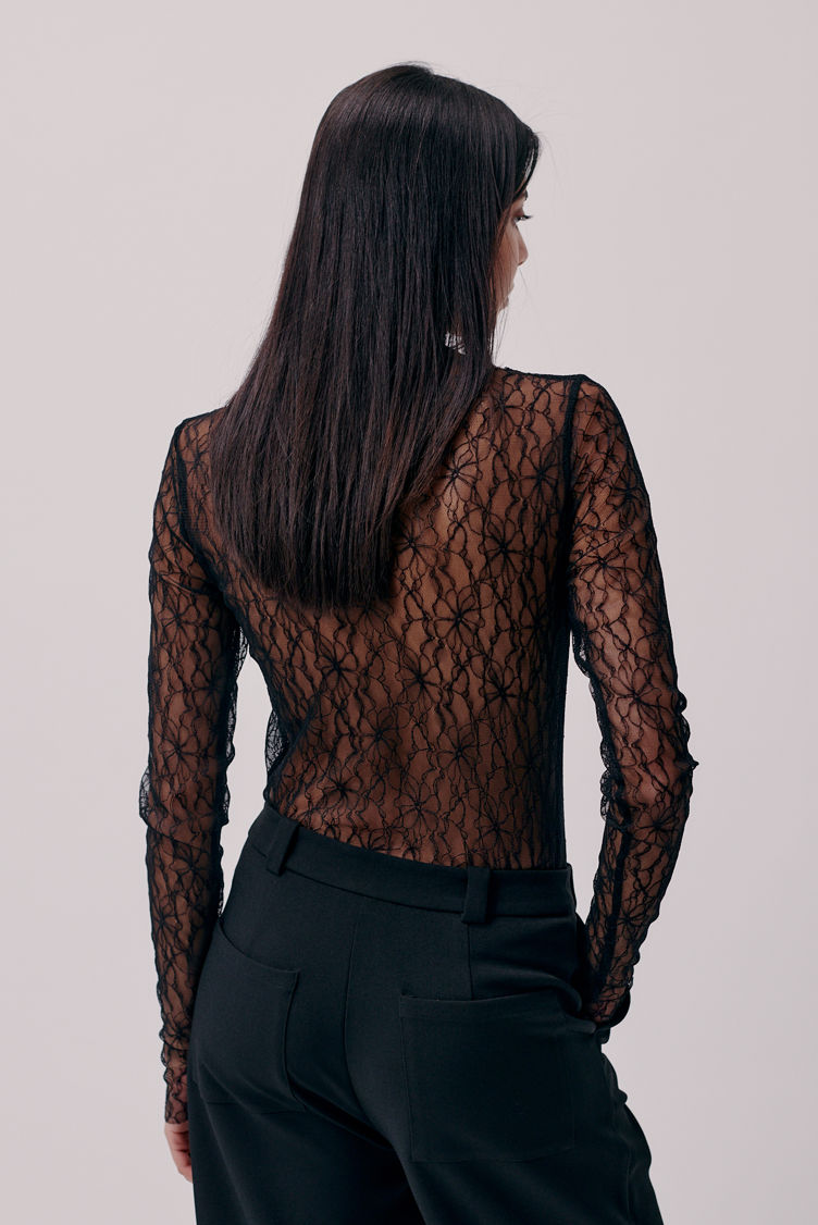 Hofmann Copenhagen Karen Lace Top - Black