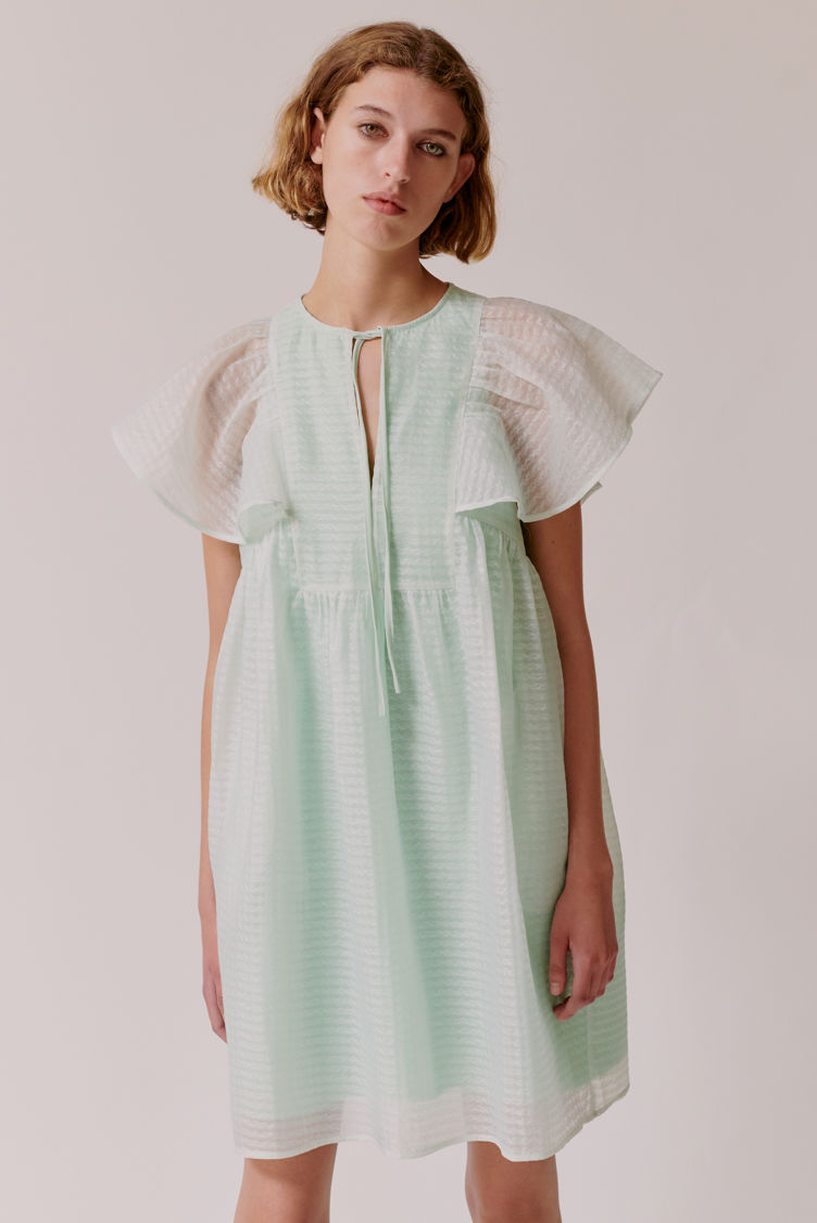 Hofmann Copenhagen Calla Short Dress - Creme de Mint