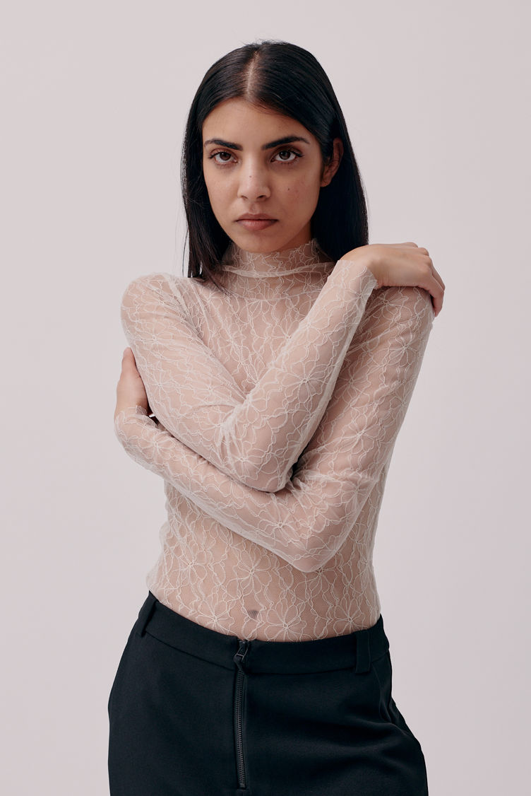 Hofmann Copenhagen Karen Lace Top - Oyester