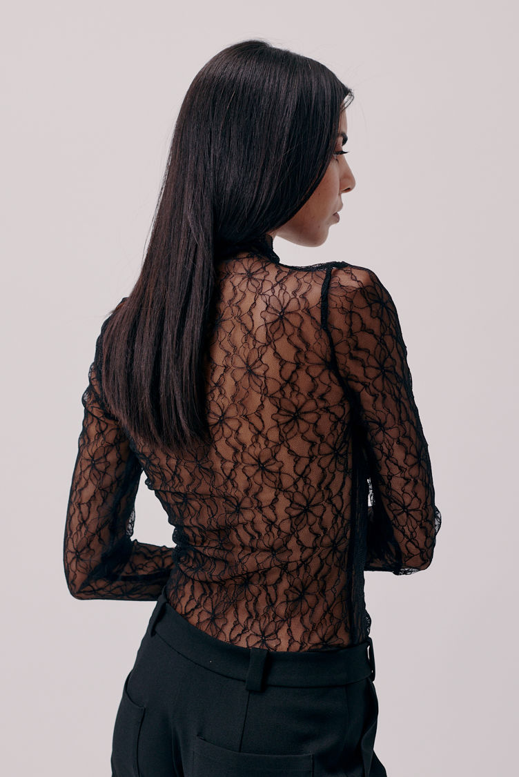 Hofmann Copenhagen Karen Lace Top - Black