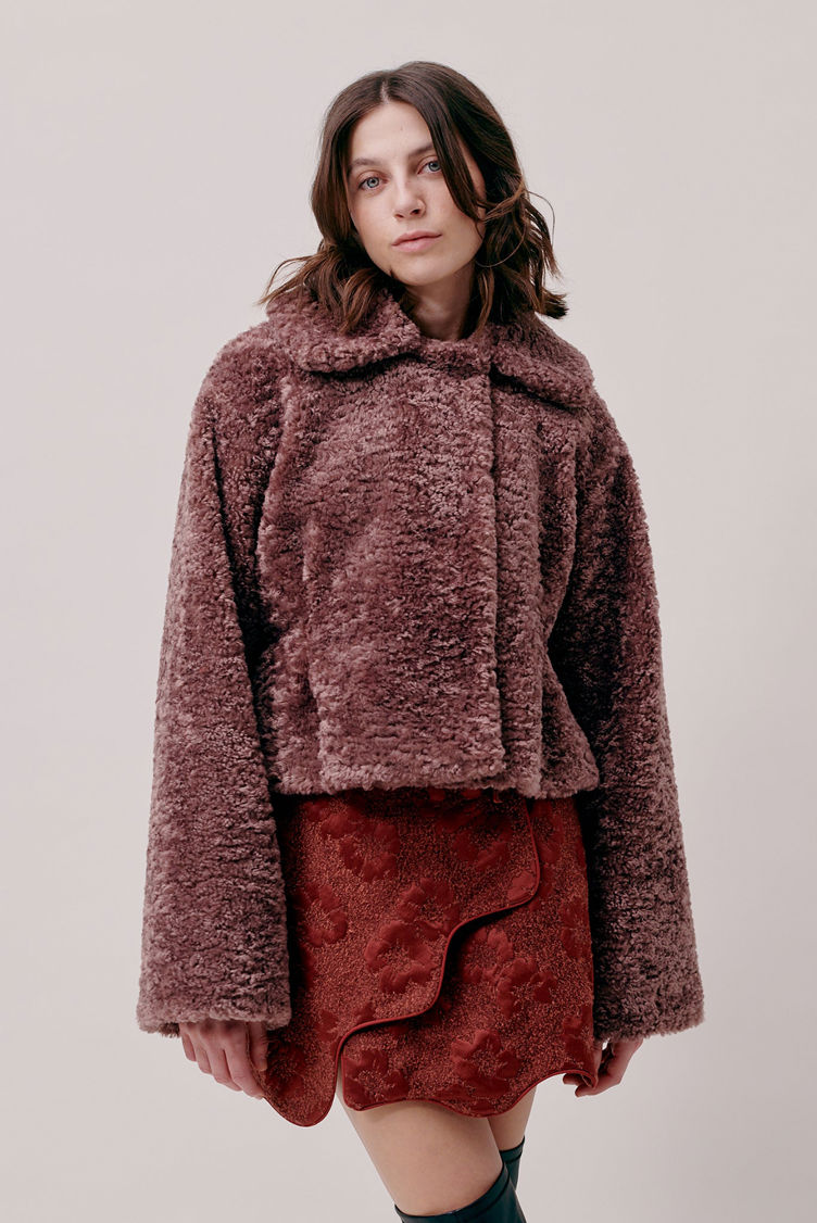 Hofmann Copenhagen Maeva Jacket - Smoky Quartz Teddy