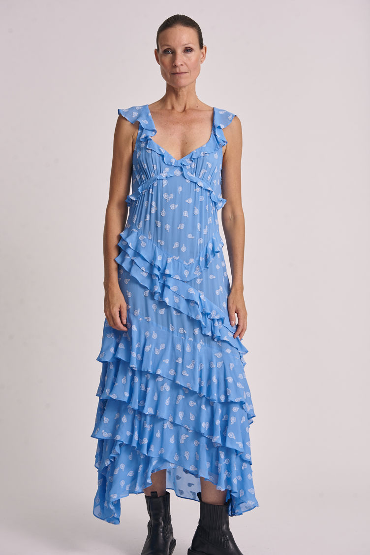 Hofmann Copenhagen Maya Dress in Hydrangea Blue