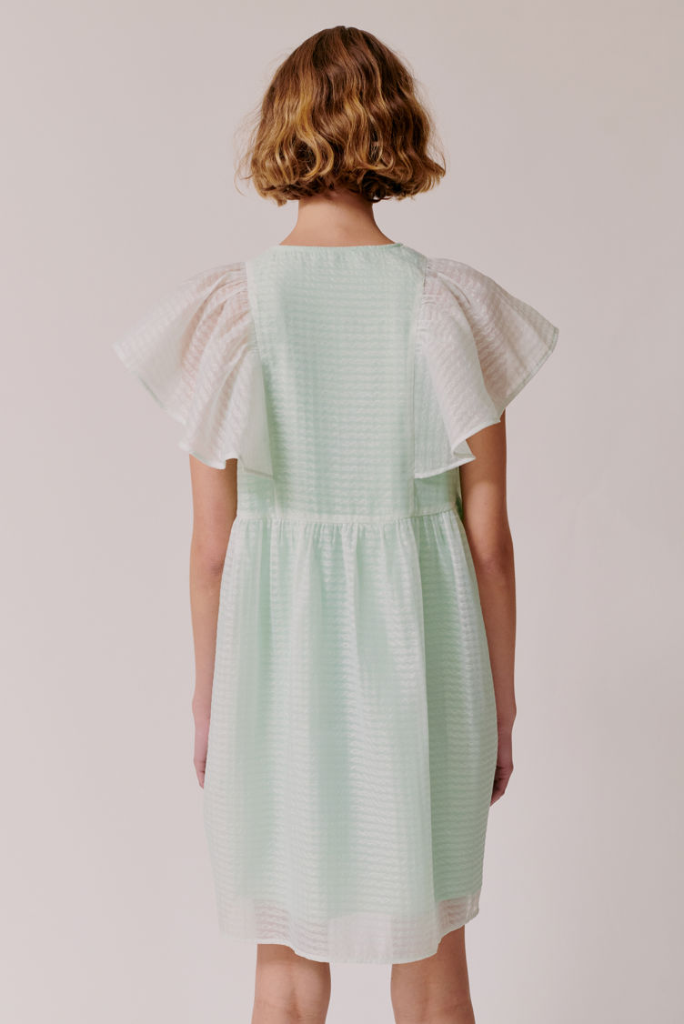 Hofmann Copenhagen Calla Short Dress - Creme de Mint