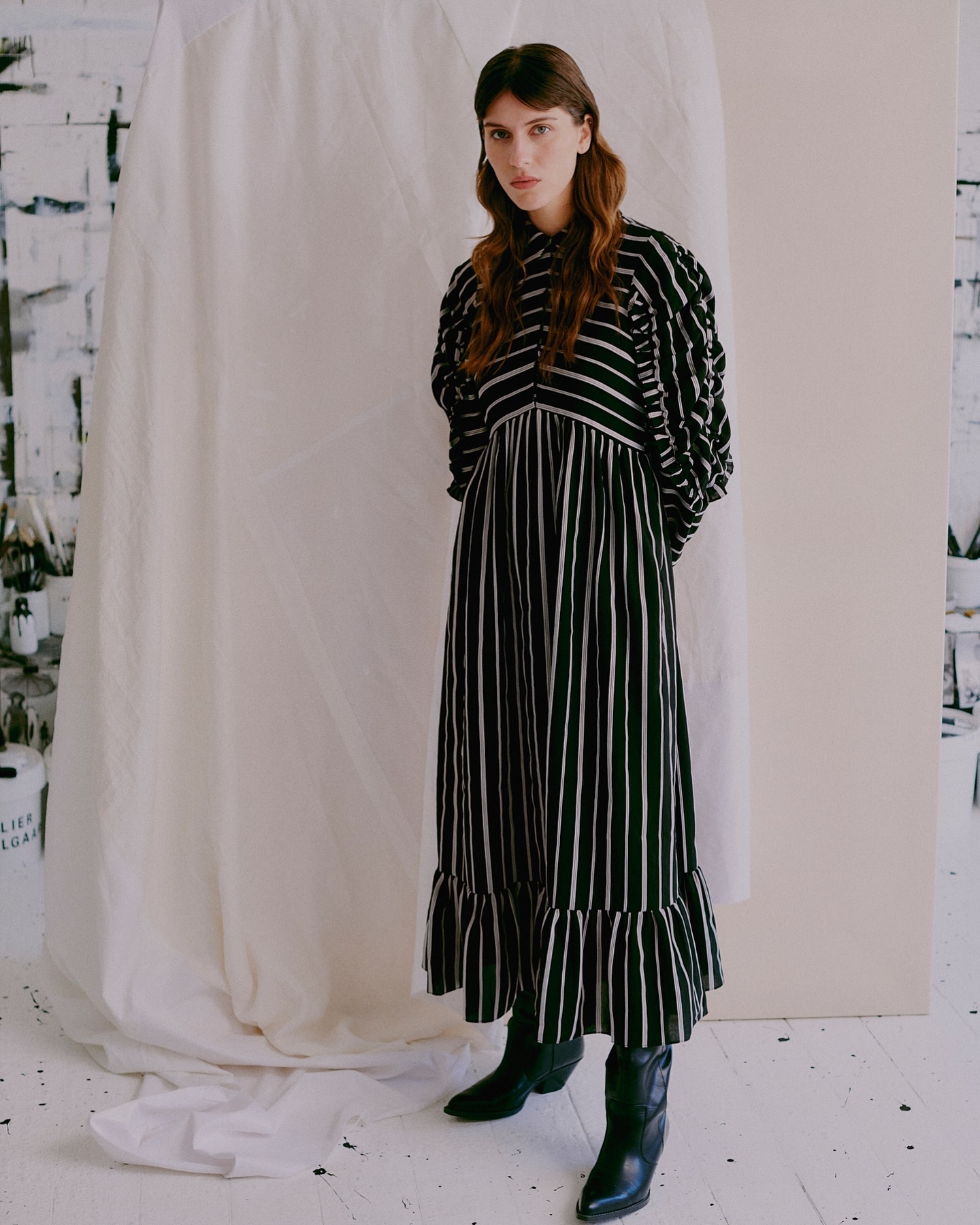 Our beautiful Sonja dress from the collection The Studio Visit.